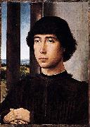 Hans Memling Portrait of a Man at a Loggia oil painting